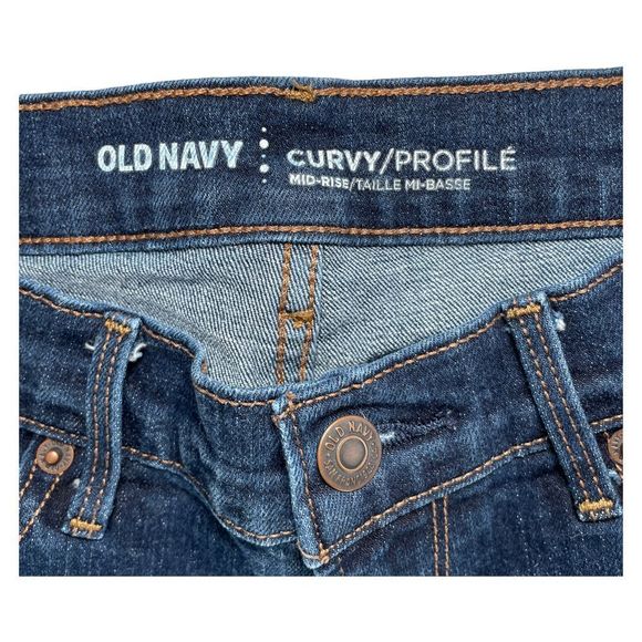 Old Navy Curvy/Profile Mid-Rise Jeans 2 Long - Picture 6 of 7